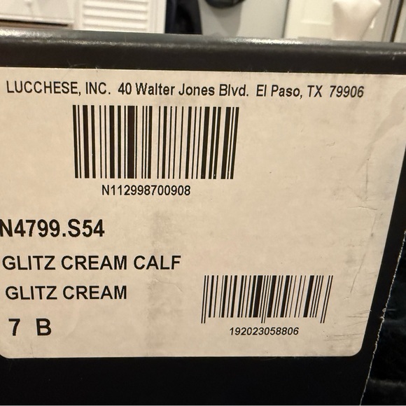 Lucchese Gaby Cream Western Ankle Boots - Picture 9 of 9